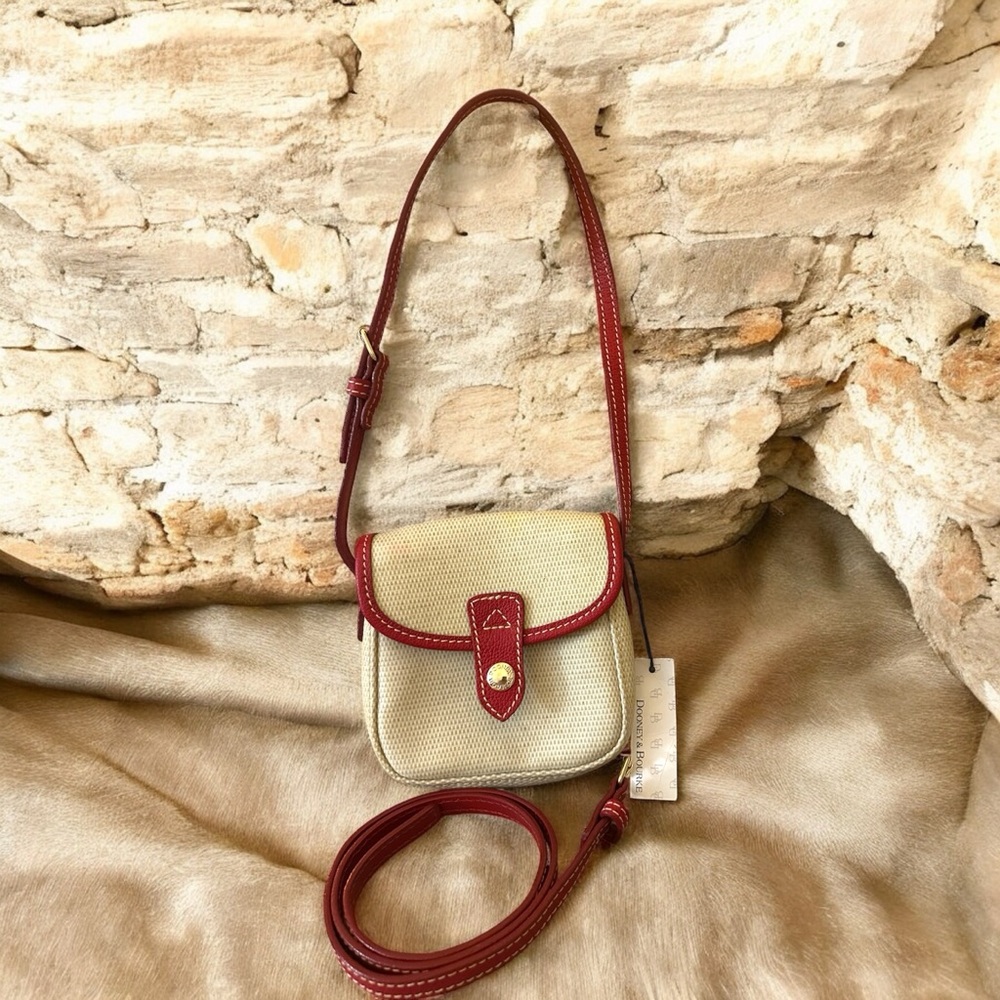 Dooney & Bourke Red - Tan Crossbody Bag New With Tags $118 MSRP - Picture 10 of 16